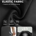 BALEAF Women 8" Biker Shorts with Pockets, High Waisted Workout Short Tummy Control Yoga Gym Spandex Running Volleyball (Black, XXXL)