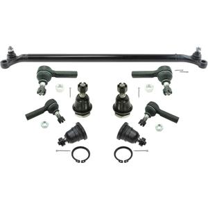 TRQ Front Steering & Suspension Kit Ball Joint Center Link Tie Rod Compatible with 1998-2004 Nissan Frontier 2000-2004 Xterra