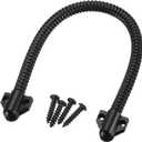 uxcell 1 Pcs Flexible Door Loop Wire Protection Sleeving Armored Door Wire Conduit Power Transfer Loop Armored Cable Protector Sleeve with Ends 400mm x 9.5mm