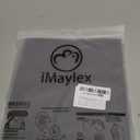 iMaylex Soft and Breathable 100% Egyptian Cotton Envelope Pillow Shams, Silk Like and Cozy Decorative Pillow Covers, Set of 2, Dark Grey, Standard