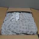 Waffle Electric Heated Throw Blanket 62"x84" 6 Heat Levels & 10 Timer Settings, Ultra-Soft Faux Fur & Sherpa Electric Blanket, ETL Certified, Machine Washable, Ideal Gift, Grey