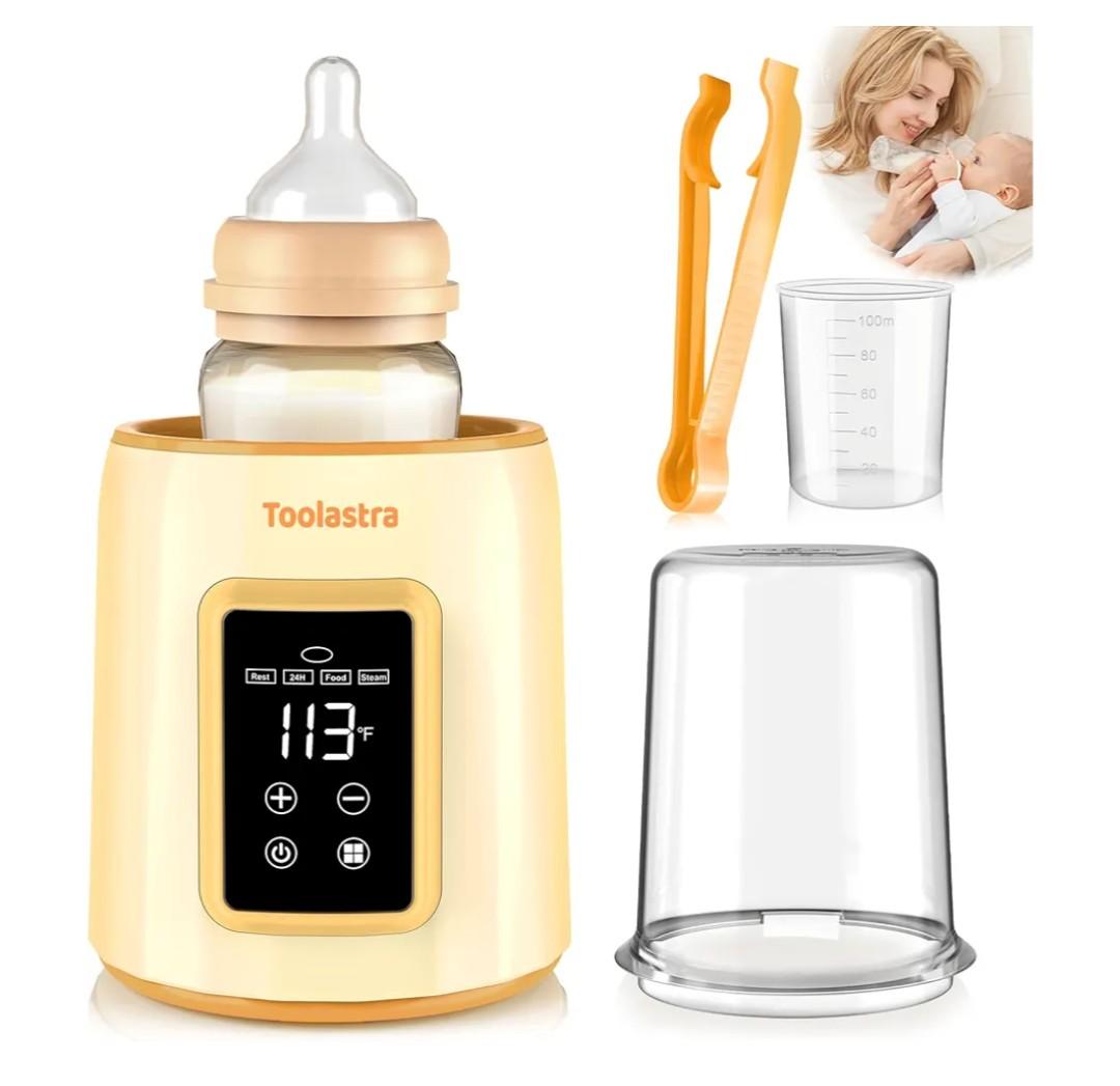 Bottle Warmer, Faster Heating Baby Milk Warmers for All Bottles with Accurate Temp Control Water Bath Tech and Auto Shut-Off, BPA-Free Multifunctional Bottle Warmer for Breastmilk and Formula