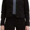 Levi's Women's Original Trucker Jacket (X-Large, Black and Black)