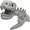 Dinosaur Skeleton Headgear Pillow, Dinosaur Skeleton Costume, Realistic Dinosaur Skeletons Set with Spine Extension for Halloween, and Themed Parties (30IN)