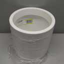 Elly Dcor 12 inch Round Cylinder Plastic Planter with Drainage, Round Classic Smooth Texture, Lightweight & Extremely Durable 12" x 12" Cylinder Pot White