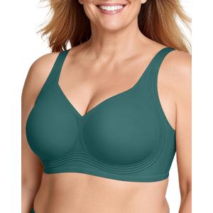 OEAK Womens Wireless Jelly Bra Plus Size Supportive Seamless Bras Full Coverage Push Up Comfortable No Underwire Tshirt Bras, Size XL
