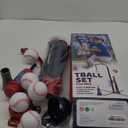 3-in-1 Baseball Set for Kids and Toddlers Ages 3-5  Includes Tee Ball Stand, Hanging Tee, Automatic Ball Launcher, and 6 Softballs  Adjustable Height for Indoor/Outdoor Play  Sports Gift for Boys