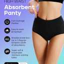 Period Underwear for Women Heavy Flow, Absorbency LeakProof Postpartum Underwear Period Panties Women Menstrual Briefs (L)