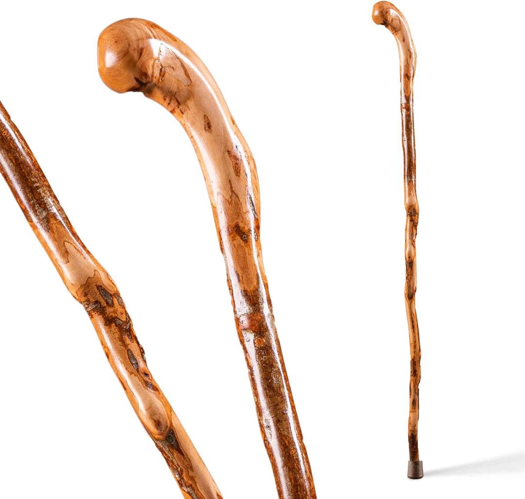 Brazos Wooden Walking Canes for Men and Women, Stable Walking Sticks for Seniors, Made in The USA, 37 Inch