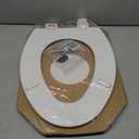 Bemis 1500EC Durable Wooden Toilet Seat, Easy Clean Hinges, Made in USA, Elongated, White
