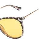 Night Vision Glasses Polarized Yellow Lens Anti-Glare Driving Glasses, Lightweight UV100% glasses for Nighttime