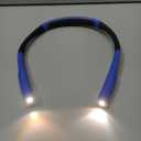 Glocusent Upgraded LED Neck Reading Light, Book Light for Reading in Bed, 30-min Timer, 3 Colors & 3 Brightness Adjustable, Rechargeable & Long Lasting, Perfect for Reading, Knitting (Slim-Medium, Lake Blue)