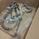 Commercial Kitchen Faucet Wall Mount with Pre-Rinse Sprayer 36" Height Wall Mount Kitchen Sink Faucet 8 Inch Center with 10" Add-on Swing Spout Faucet & Coiled Spring Pull Down Spray (Polished Chrome)