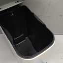 Cesun Small Bathroom Trash Can with Lid Soft Close, Step Pedal, 6 Liter / 1.6 Gallon Stainless Steel Garbage Can with Removable Inner Bucket, Anti-Fingerprint Finish (Creamy White)