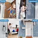 NANW Blink Doorbell Mount, NANW Full-Metal Anti-Theft Doorbell Camera Mount for Blink Video Doorbell 1st Gen, Not for 2nd Gen (Newest Model), No-Drill and Not Block Motion Sensor Bracket, Silver