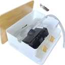 CPAP Machine Protector Box & Bedside Organizer, DualSide Hose Ports, Cable Management, Hose Cover, Mask & Accessories Protection  White