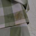 Checkered Tablecloth Rectangle Waterproof Gingham Table Cloth Washable Buffalo Plaid Table Cover Wrinkle Free for Kitchen, Dining and Outdoor Picnic, 52 x 70 Inch, Sage Green and White