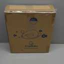 ANGELBLISS Baby Potty Training Toilet Seat with Soft Cushion Handles, Haute Collection, Double AntiSlip Design and Splash Guard for Boys and Girls (Blue)