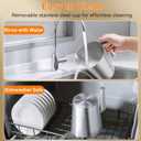 Secura 4-in-1 Automatic Milk Frother, 17oz Teflon-Free Stainless Steel Jug, Hot/Cold Foam Maker & Milk Warmer for Latte, Cappuccino, Macchiato, Hot Chocolate, Includes Silicone Spatula & 2 Whisks