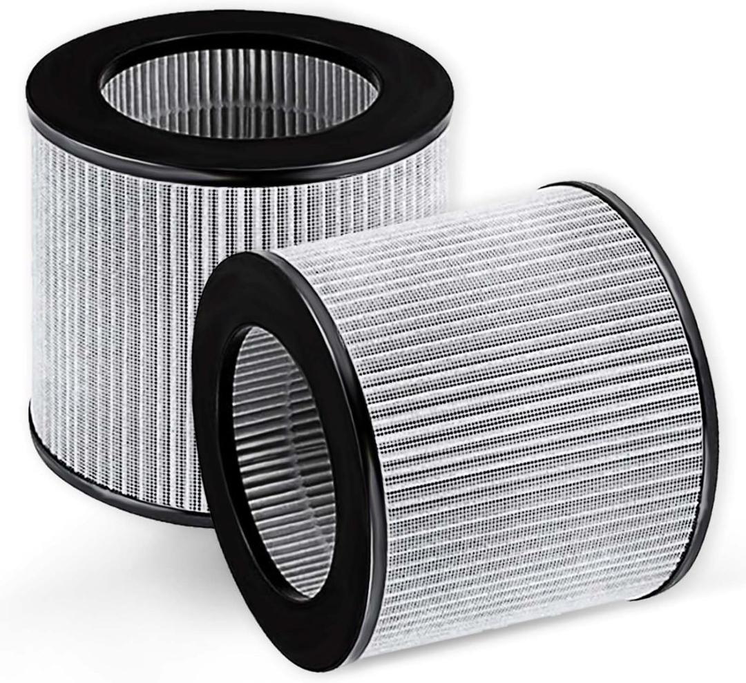 2801 Replacement Filter Compatible with Bissell MYair Personal Air Purifiers 2780 2780A 2780B 2780P and 27809 - Compare to My Air Part 2801-3-in-1 HEPA and Activated Carbon Filters (2 Pack)