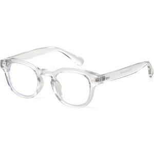 Johnny Depp Round Glasses for Women Men Vintage Circle Thick Frame Eyeglasses Non Prescription Glasses Clear lens Eyewear