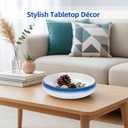 Fruit Bowl for Kitchen Counter, Blue-Edged Minimalist Ceramic Decorative Bowl, Key Bowl for Entryway Table, Home Dcor Accent Dish