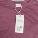XIEERDUO Basic Tops for Women Short Sleeve Baby Tees 2 Pack Crew Neck T Shirts Slim Fit Tees, Green and Pink, Medium Size