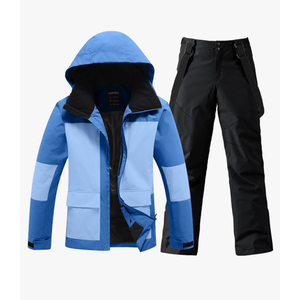 YEEFINE Men's Ski Suit Two Piece Insulated Snowboard Snow Jacket and Pants Set Waterproof Snowsuits Winter Outdoor, XL