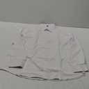 AZAR MAN Slim fit Solid White French Cuff Dress Shirt, Size 4XL