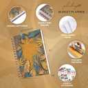 PLANBERRY Budget Planner  Undated Monthly Finance Organizer  Financial Spiral Notebook for Money Budgeting with Expense & Bill Tracker - 6.1x8.1 Softcover (Golden Jungle)