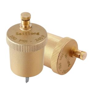 Saillong 2 Pack 1/8 Inch Automatic Air Vent Valve, Automatic Air Bleed Vent, Float Valve for Hot Water Radiators Heating System