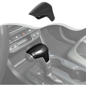 Center Console Gear Shift Knob Cap Cover Fit for 2014-2024 Chevy Colorado/for 2014-2022 GMC Canyon(Carbon Fiber)