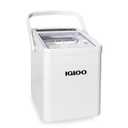 Igloo Automatic Self-Cleaning Portable Electric Countertop Ice Maker Machine With Handle, 26 Pounds in 24 Hours, 9 Ice Cubes Ready in 7 minutes, With Ice Scoop and Basket, White