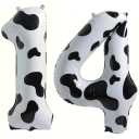 40 Inch 14th Giant Cow Print Number Balloons,Birthday/Party balloons (Cow Print Number 14)