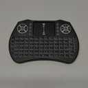 Mini Bluetooth Keyboard with Touchpad, 2.4G Handheld Portable Wireless Mini Keyboard, Seven Colors Backlight, Rechargeable Battery, for Android TV Box/Mac/PC/Nvidia Shield/Superbox