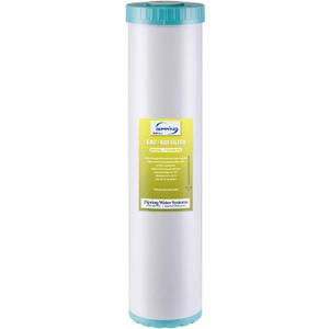 iSpring FG25B-KS High Capacity Heavy Metal Reducing GAC and KDF Whole House Water Filter Replacement Cartridge, 4.5 x 20