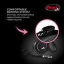 FLEXI New Classic Small Tape Retractable Dog Leash for Small Dogs Upto 26 lbs.  10 ft., Black | Tangle Free Pet Walking Leash with One-Handed Brake, Pause, Lock|German Quality Product
