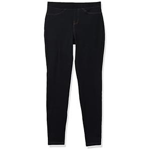 Women's Petite Pull-on Extra Stretch Denim Jean, Black, M