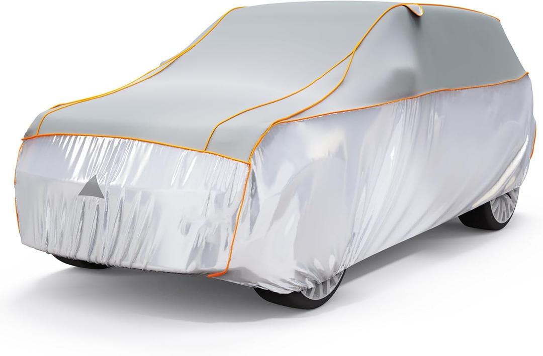 Anti Hail Car Cover, 10-Layer Reinforced Hail Shield Provides Hail Protection, Universal Fit for 191-220" SUV Car Hail Cover Safeguards Your Vehicle from Severe Weather Damage (SUV-2XL(Length 191-200 Inch))