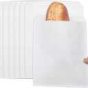100-pack 5x7 Inches White Kraft Paper Bags for Bakery Cookies Treats Snacks Sandwiches Popcorn Small Gift bag