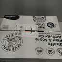 Move2Play, Giraffe Basketball Hoop & Soccer Goal Activity Center | 30+ Sounds & Songs + 5 Lights | 1 2 3 Year Old Birthday Gift for Boys and Girls | Toy for Baby & Toddlers (Yellow)