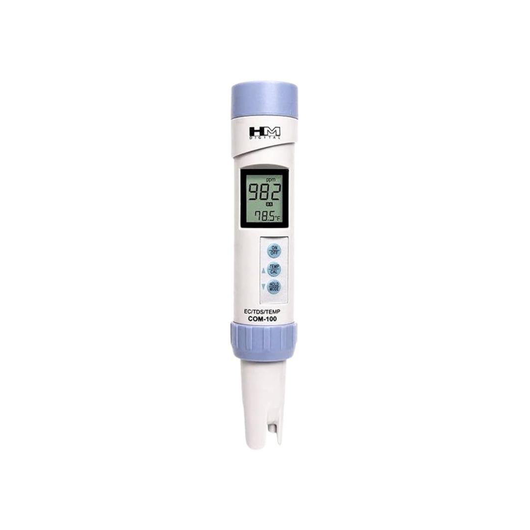 HM Digital HMDCOM100 Waterproof EC/TDS And Amp Temperature Combo Meter (2.1" x 2.9" x 8.9")