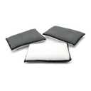 8 PCS 5"×3" Car Interior Scrubbing Sponges, Microfiber Car Wash Sponges, Auto Detailing Scrub Pads, Interior Cleaning Sponges for Car Leather, Plastic, Vinyl, Upholstery (Gray White)