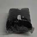 xxxiticat Men's Winter Trench Coat Long Sleeve Notch Lapel Single Breasted Quilted Cotton Long Overcoat Jacket Wool Pea Coat (Large, Black)