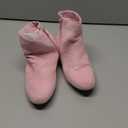 CAMSSOO Women's Fashion Short Gogo Ankle Boots Suede Boots Low Mid Block Heel Boots Side Zipper Booties Shoes, Size 40