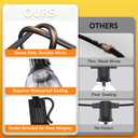 100FT Outdoor Solar String Lights with Remote, USB Rechargeable LED Patio Lights with 52 Timer Dimmable ST38 Edison Bulbs, Enhanced 5W Solar Panel Outside Hanging Lights for Porch Garden Deck Backyard