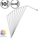 Mat Board Center, Pack of 10 12x18 White Uncut Mat Boards, Acid-Free Backing Matte Boards for Frames, Prints, Photos, Pictures