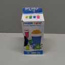 Slushy Maker Cup, Slushie Cup Maker, Milk Cola Juice Squeeze Cup, Magic Quick Freeze Cup, Cooling Cup, Smoothies Cup with Lids and Straws for All Age (Blue)