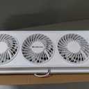 COMFORT ZONE Triple Window Fan with 3-Speeds & Expandable Width, 5.5 inch