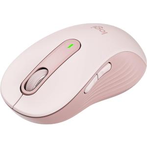 Logitech Wireless Mouse Signature M650- Small Hands, 2-Year Battery, Silent Clicks, Customizable Buttons, Bluetooth, PC/Mac/Chromebook - Rose, Right-Handed, Small-Medium